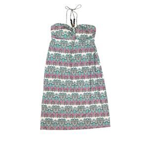 Cato NWT Plus Tropical Escape Fuchsia Rose Beaded Strapless Halter Maxi Dress